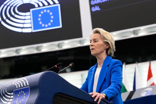 Η πρόεδρος της Κομισιόν, Ούρσουλα φον ντερ Λάιεν
